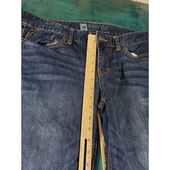 Mossimo Jeans Size 12 Womens Blue Stretch Denim Ladies Pants Mid Rise Bootcut - Picture 6 of 11